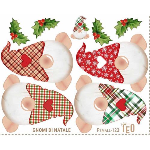 Pannolenci stampato Gnomi di Natale