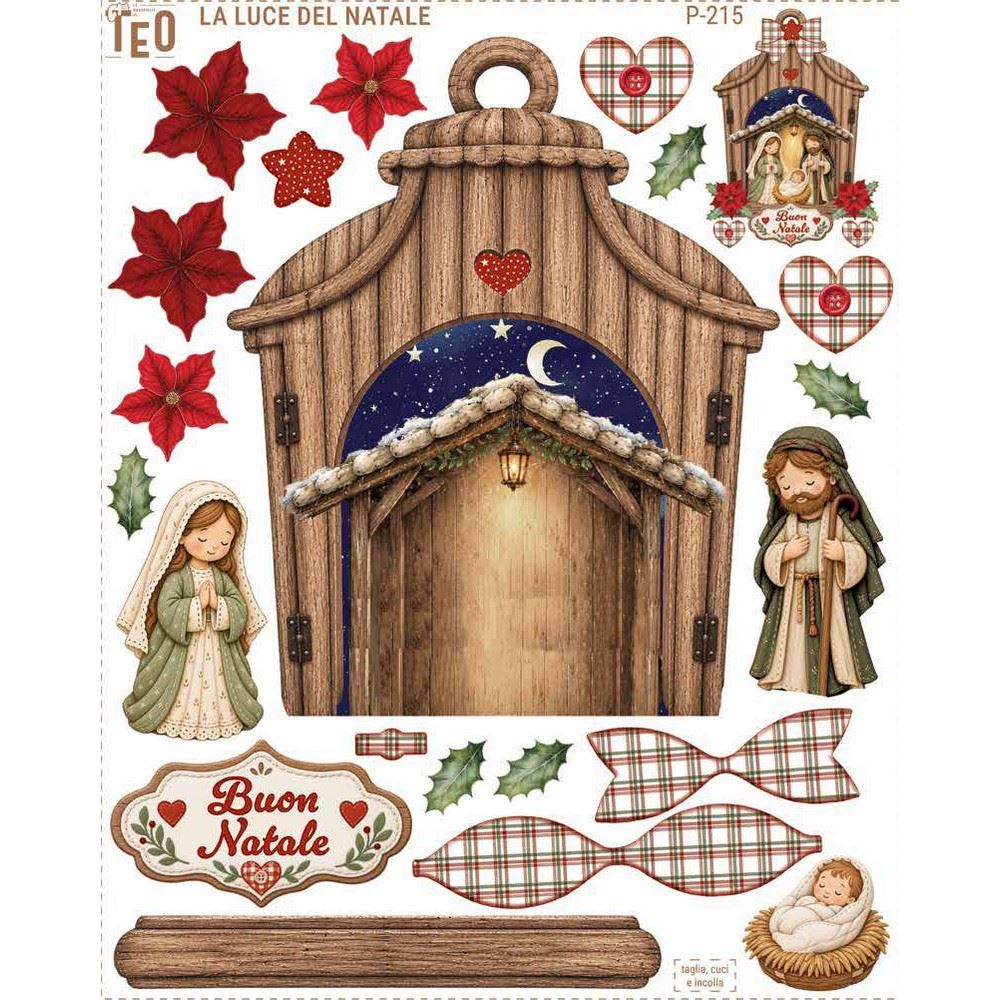Pannolenci stampato La Luce del Natale