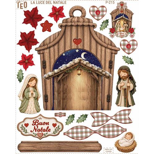 Pannolenci stampato La Luce del Natale