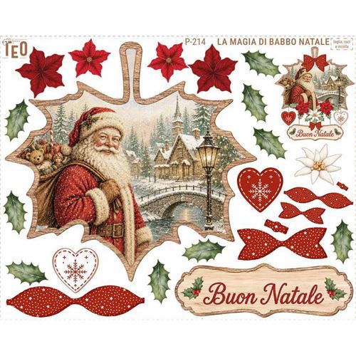 Pannolenci stampato La Magia di Babbo Natale