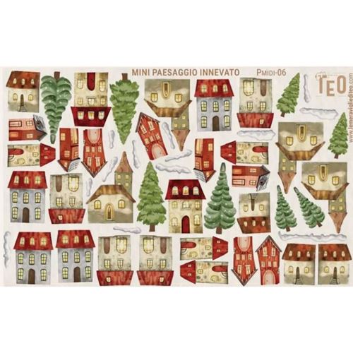 Pannolenci stampato Mini Paesaggio Innevato