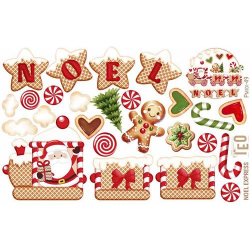 Pannolenci stampato Noel Express