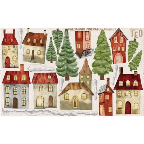 Pannolenci stampato Paesaggio Innevato