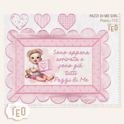 Pannolenci stampato Pazzi di Me Girl