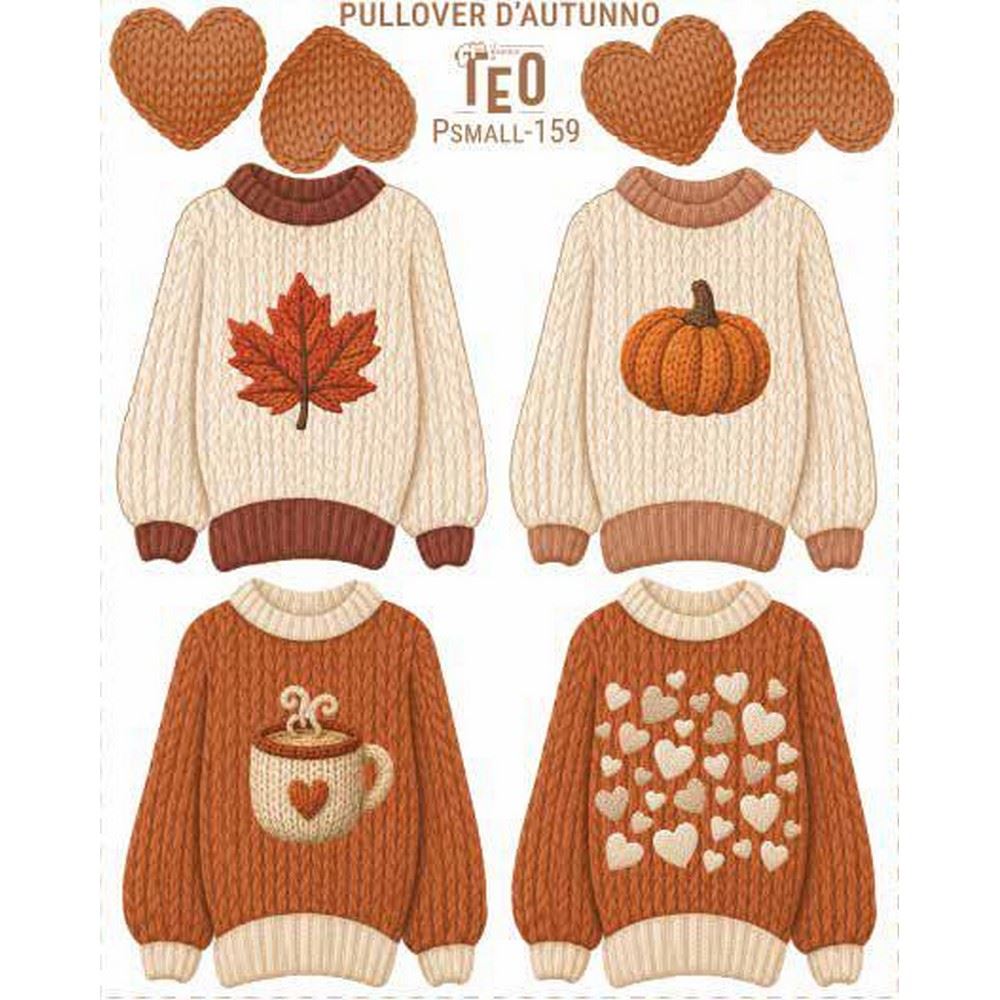 Pannolenci stampato Pullover d'Autunno