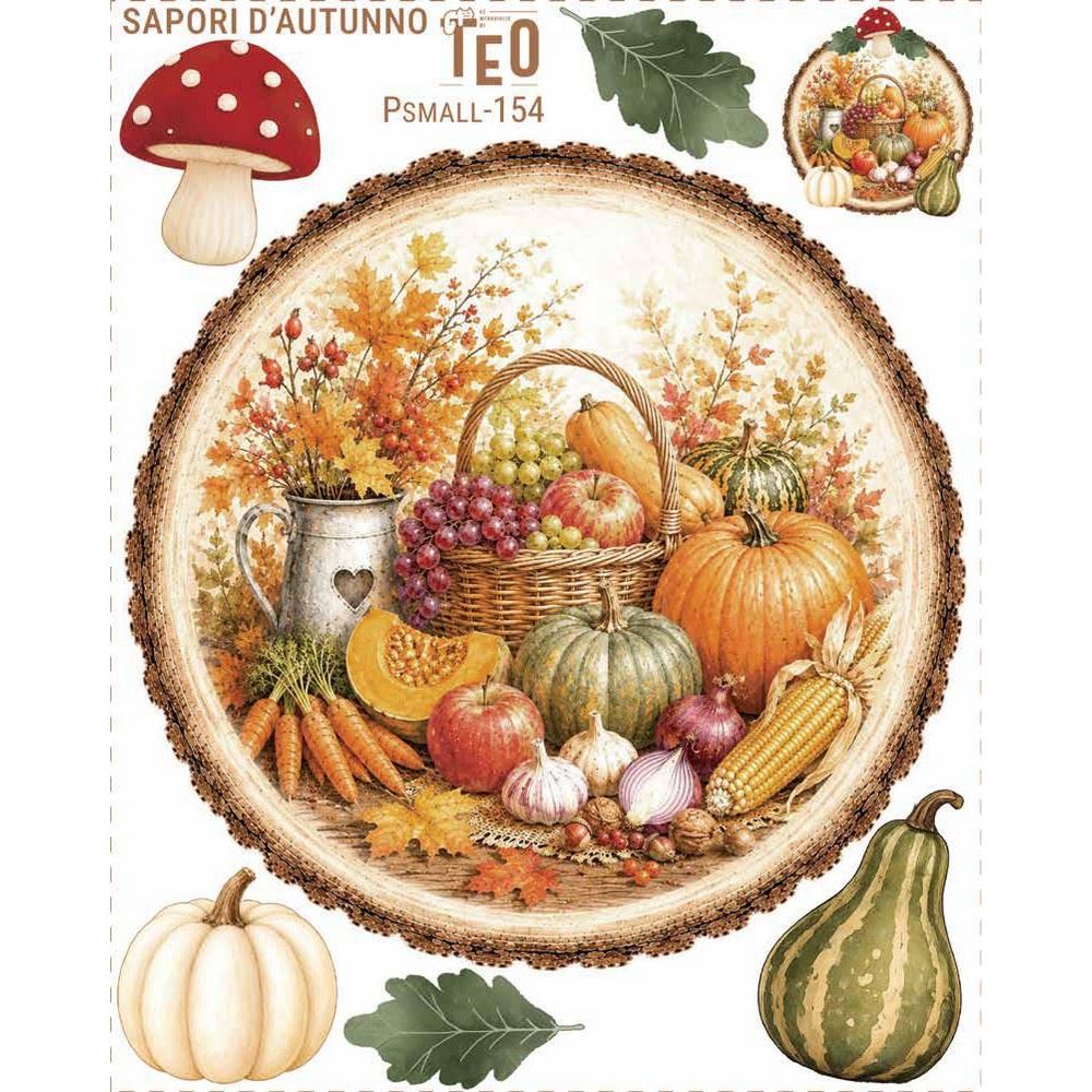 Pannolenci stampato Sapori d'Autunno