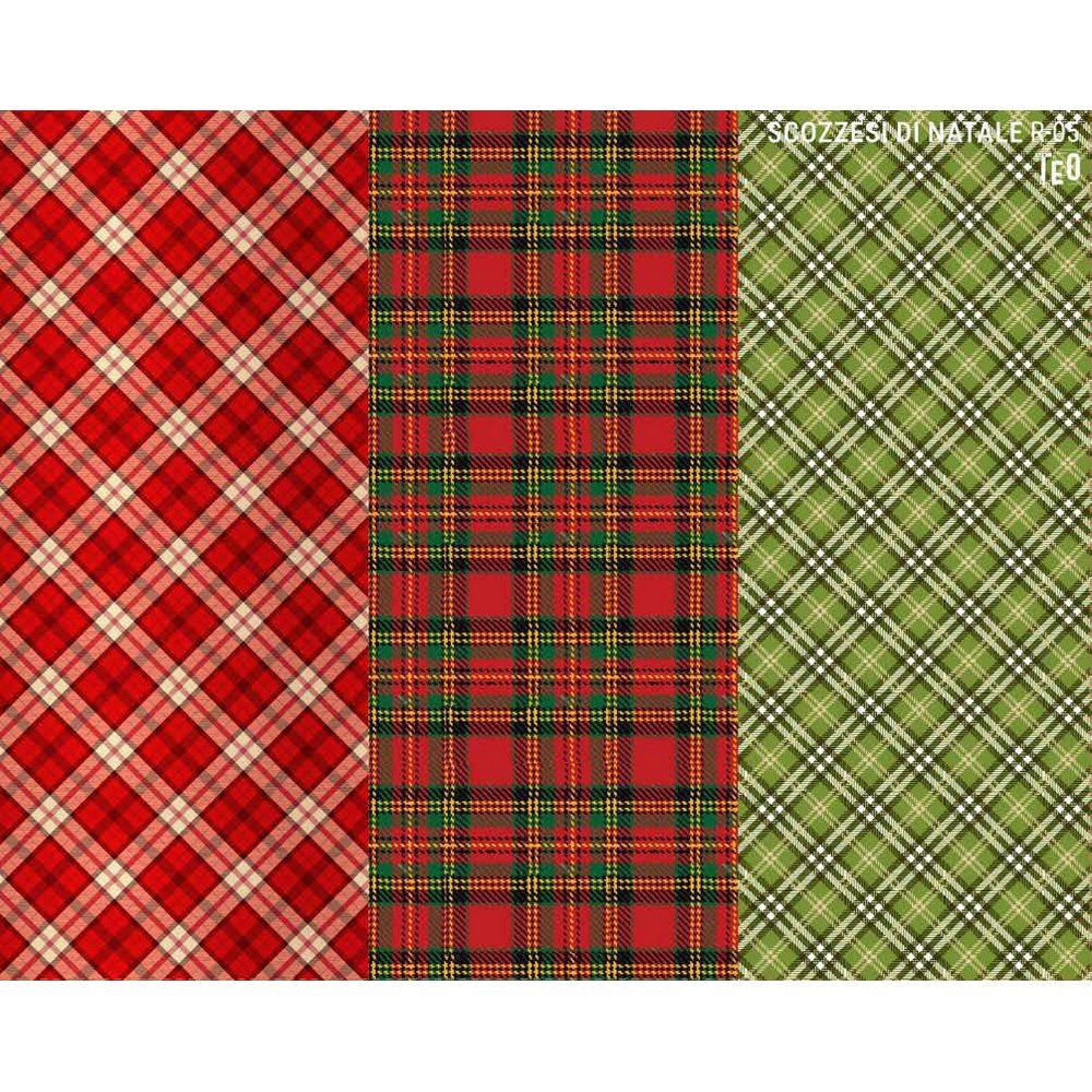 Pannolenci stampato Scozzesi di Natale