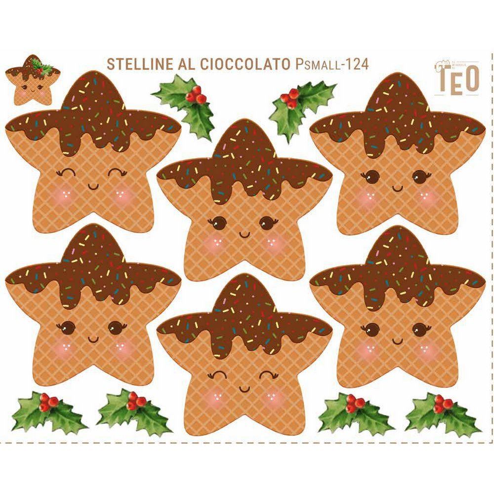Pannolenci stampato Stelline al Cioccolato