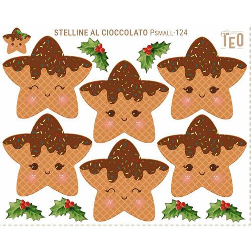 Pannolenci stampato Stelline al Cioccolato