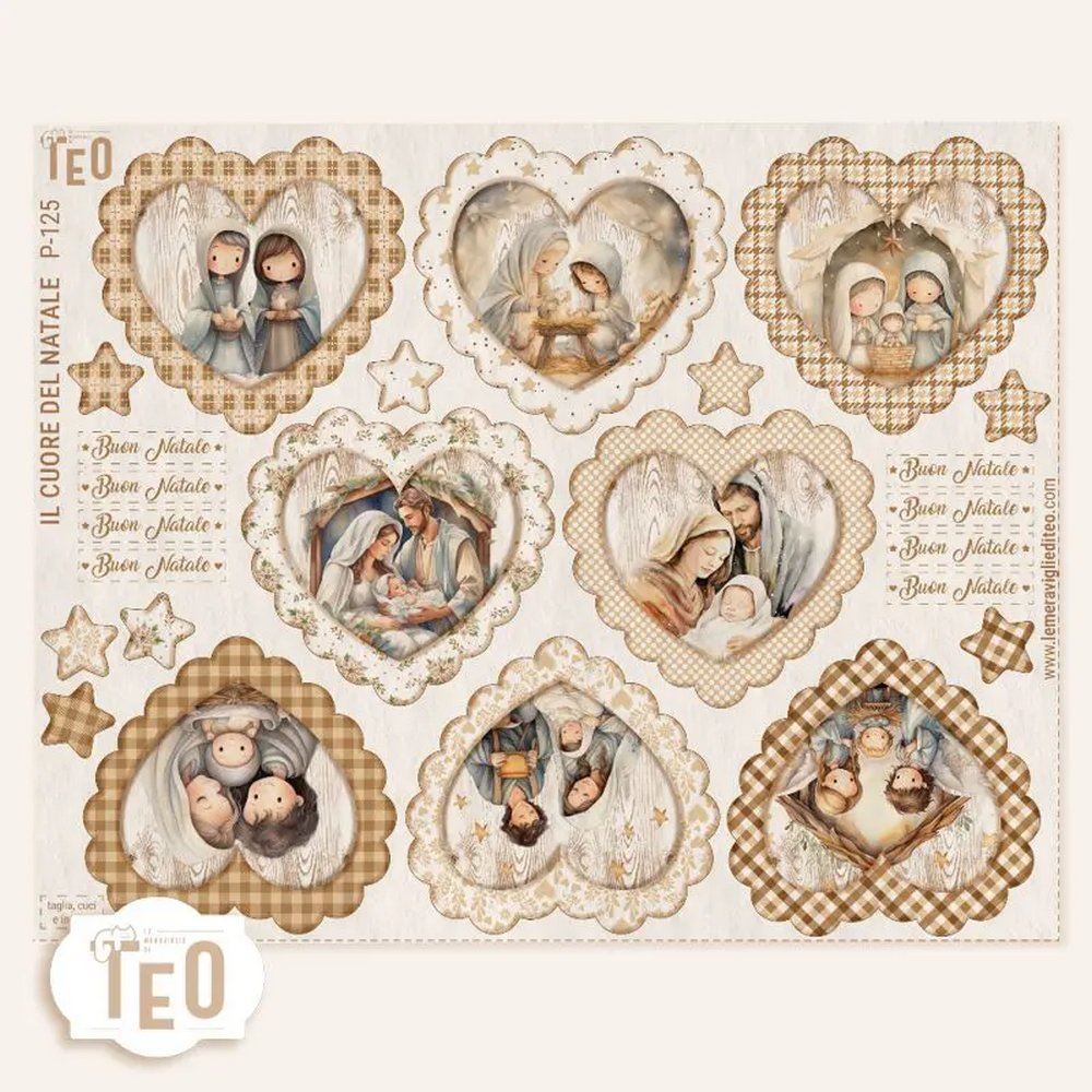 Pannolenci stampato il Cuore del Natale