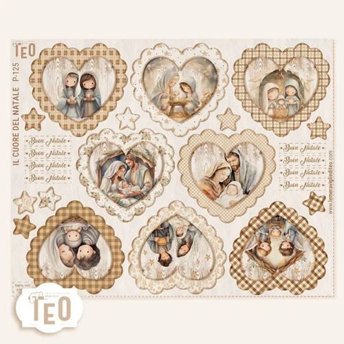 Pannolenci stampato il Cuore del Natale