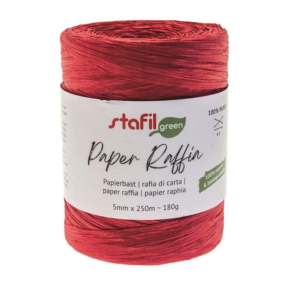 Paper Raffia Rosso