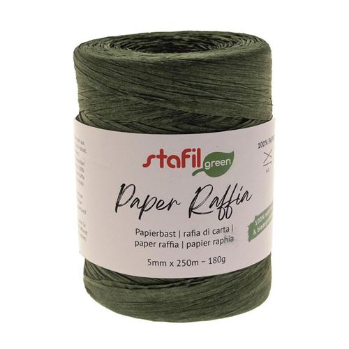 Paper Raffia Verde Scuro