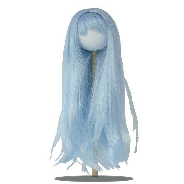 Parrucca per Bambole Capelli lisci azzurri