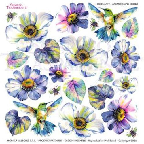 Pellicola Modellabile Anemone and Colibrì Serie 6