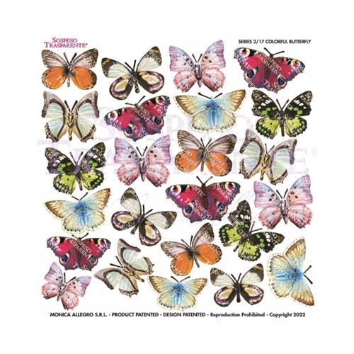 Pellicola Modellabile Colorful Butterfly Serie 2