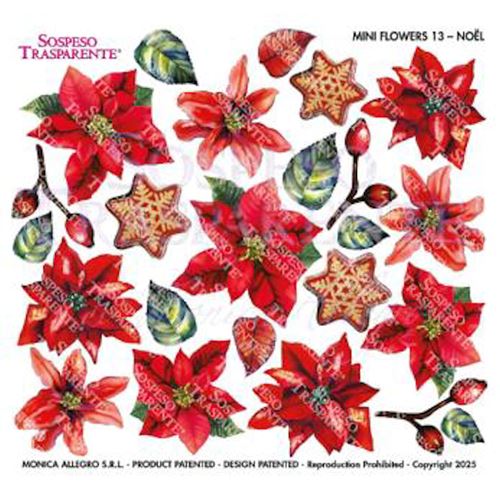 Pellicola Stampata Mini Flower New Noel