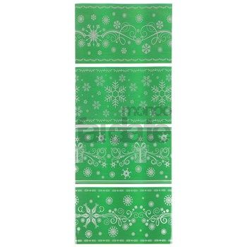 Pellicola termoretraibile Verde con fiocchi di neve