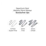 Pennarelli Spectrum Noir Metallic Paint Marker Quicksilver