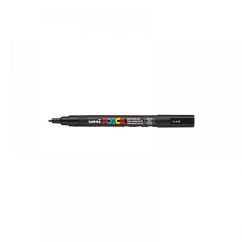 Pennarello UniPosca Nero punta fine