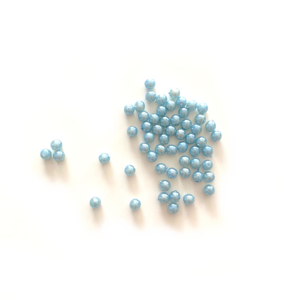 Perle Cerate di Vetro Azzurro