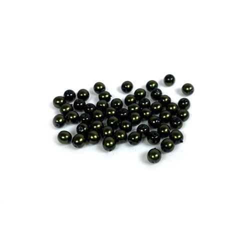 Perle Cerate di Vetro Verde Militare