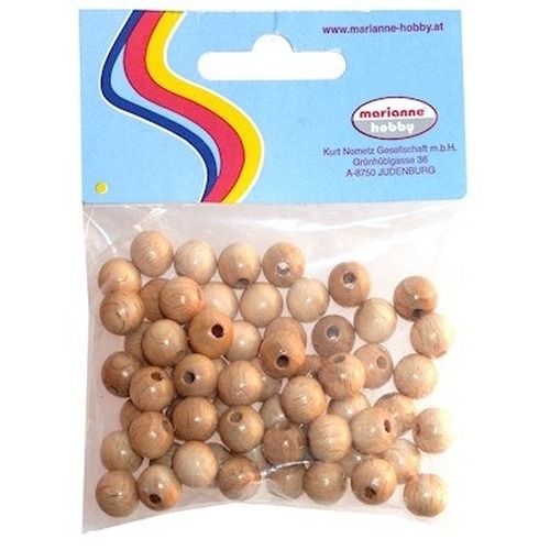 Perle in legno naturale 1 cm
