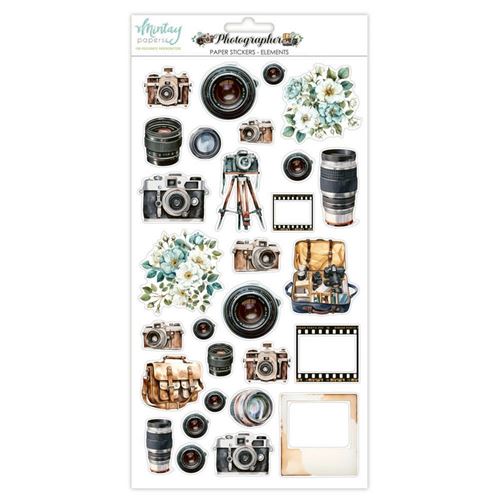 Photographer Paper Stickers Elements