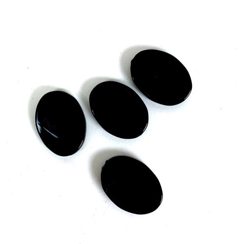 Pietre Ovali Sfaccettate nere