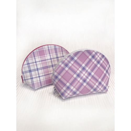 Pochette Mezzaluna con fantasia Scozzese da Cucire