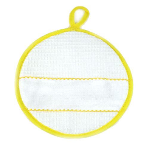 Presina da Cucina Rotonda Giallo da ricamare