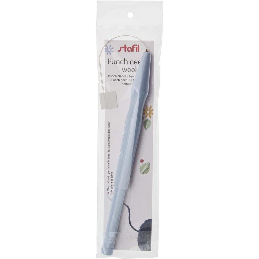 Ago Per Punch Needle Con Manico In Legno, Strumento Per Cucito E Ricamo Tappeti, Set Con 5 Diametri E Infila Ago, Ideale Per Principianti E Progetti Fai Da Te