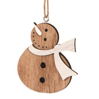 Pupazzi di neve in legno