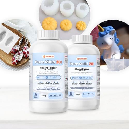 Pure Mold 20 Shores Silicone per creazione stampi