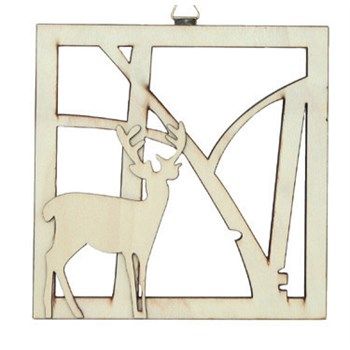 Quadretto in legno Cervo