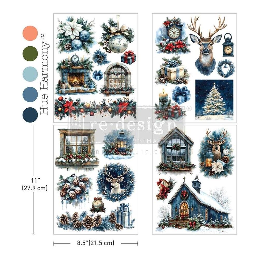 Quiet Country Blue A4 Middy Plus Transfers