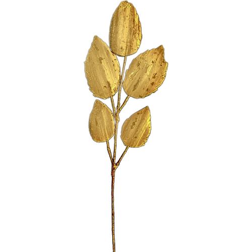 Rametto con foglie color oro vintage
