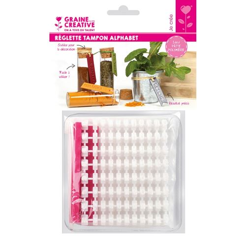 Timbro alfabetico per pasta polimerica
