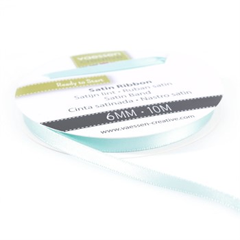 Rotolo di Nastro doppio raso Azzurro 6 mm