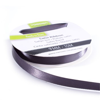 Rotolo di Nastro doppio raso Carbone 9 mm