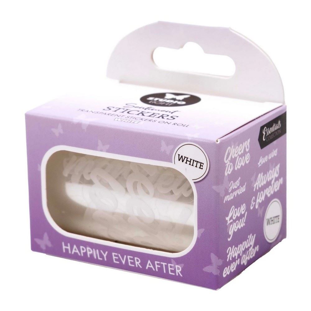 Rotolo di adesivi White Happily ever after