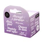 Rotolo di adesivi White Happily ever after