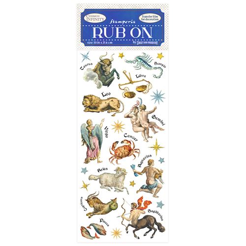 Rub-On Cosmos Infinity Zodiaco