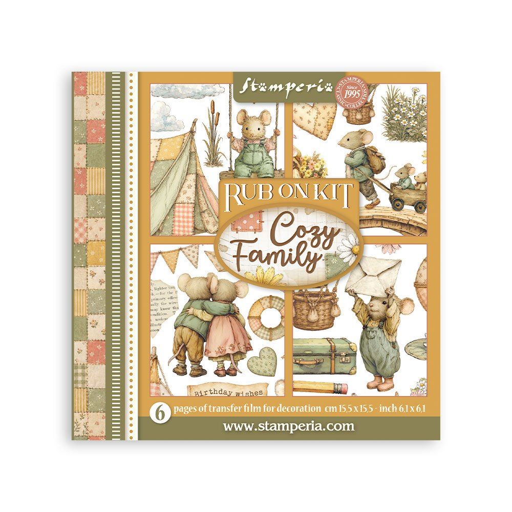 Rub On Kit Cozy Family