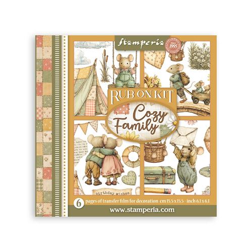 Rub On Kit Cozy Family