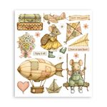 Rub On Kit Cozy Family cm 20 x 23