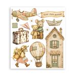 Rub On Kit Cozy Family cm 20 x 23