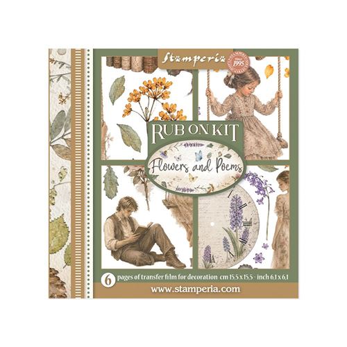Rub On Kit Flowers and Poems