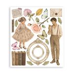 Rub On Kit Flowers and Poems cm 20 x 23