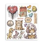Rub On Kit Furry Friends 2 cm 20 x 23